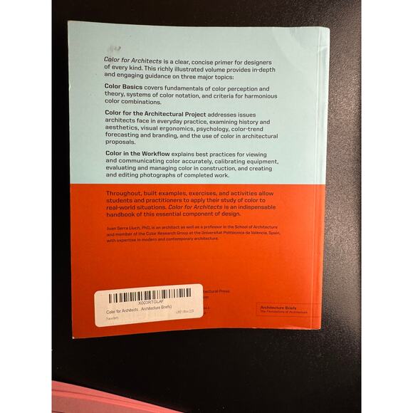 BOOK NEW Color for Architects (Architecture Brief)  Paperback Juan Serra Lluch - Picture 2 of 6